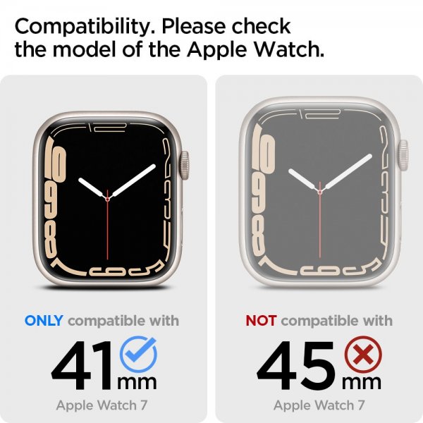 Spigen Apple Watch 41mm Suojakuori ja ranneke Liquid Air Pro, musta