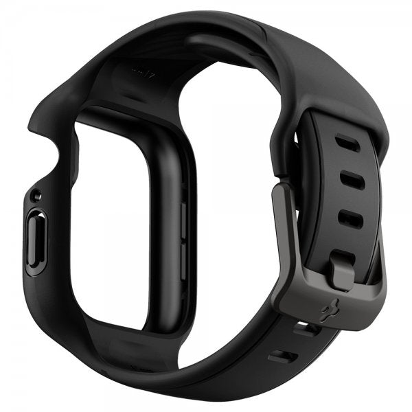 Spigen Apple Watch 41mm Suojakuori ja ranneke Liquid Air Pro, musta