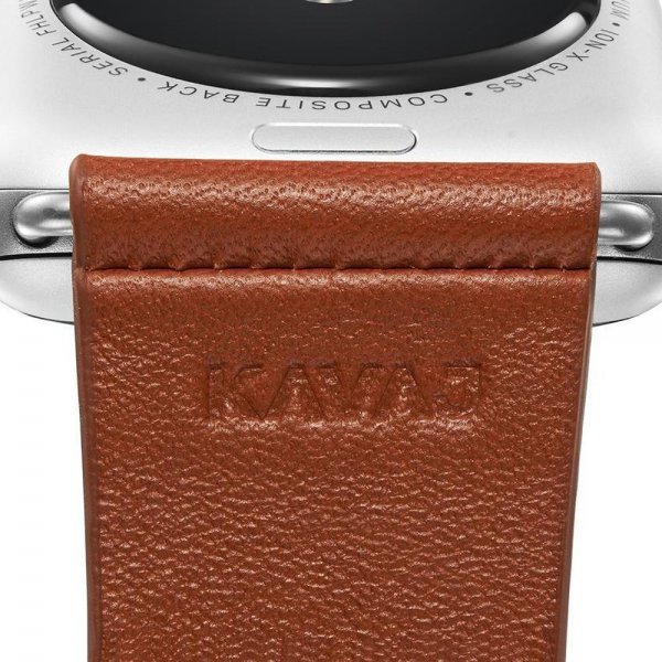 KAVAJ Apple Watch 44/45/46mm/Apple Watch Ultra -ranneke Barcelona, ruskea