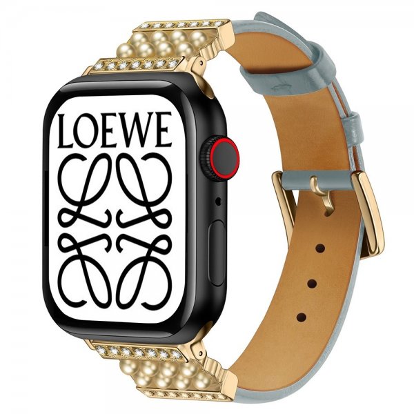 Apple Watch 44/45/46mm/Apple Watch Ultra Ranneke Helmi Vaaleansininen