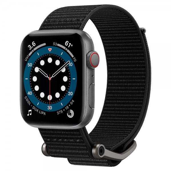 Spigen Apple Watch 44/45/46mm/49mm ranneke DuraPro Flex Musta