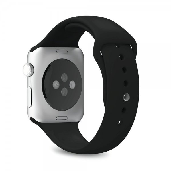 Puro Apple Watch 42/44/45mm ranneke Icon musta