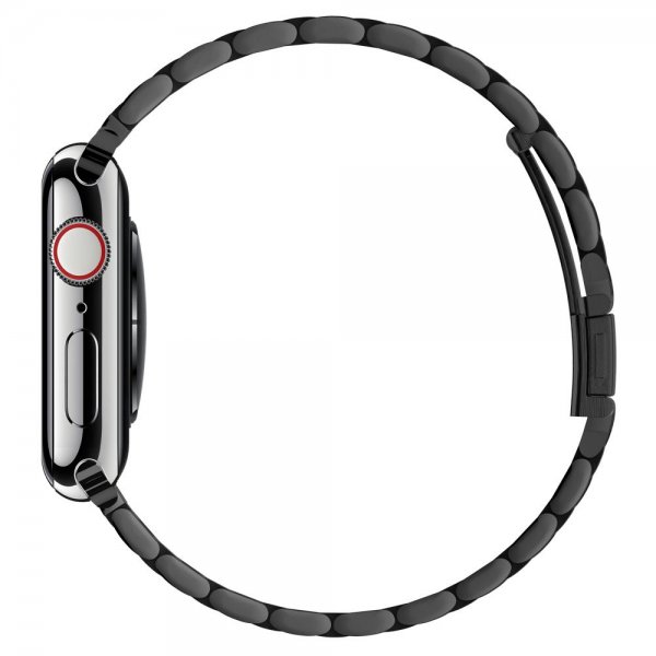 Spigen Apple Watch 42/44/45mm/Apple Watch Ultra -ranneke Modern Fit, musta