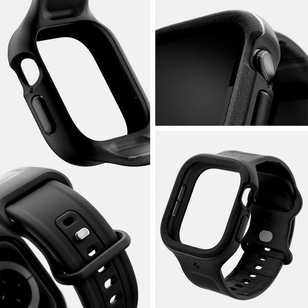 Spigen Apple Watch 42mm (Series 10/11) Ranneke ja Suojakuori Vault Pro Matte Black