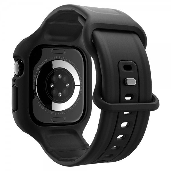 Spigen Apple Watch 42mm (Series 10/11) Ranneke ja Suojakuori Vault Pro Matte Black
