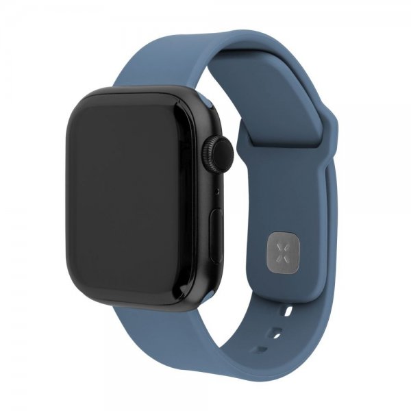 Apple Watch 44/45/46mm ranneke silikoni sporttiremmi vaaleansininen