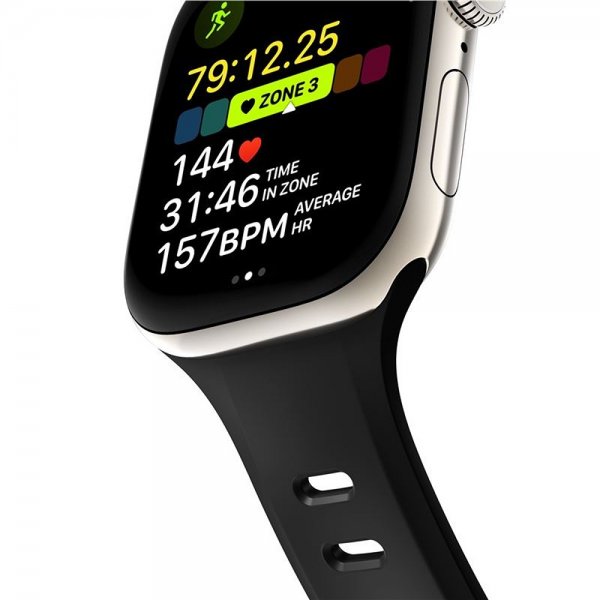 Nomad Apple Watch 44/45/46mm ranneke Tempo Band, musta