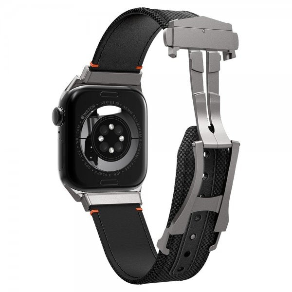 Spigen Apple Watch 44/45/46mm/Ultra 49mm ranneke Classic Fit Musta