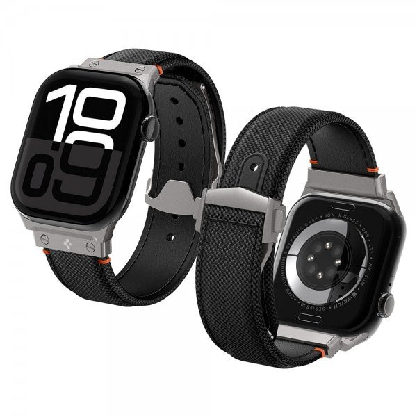 Spigen Apple Watch 44/45/46mm/Ultra 49mm ranneke Classic Fit Musta