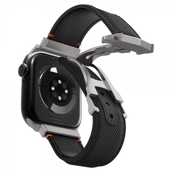 Spigen Apple Watch 44/45/46mm/Ultra 49mm ranneke Classic Fit Musta