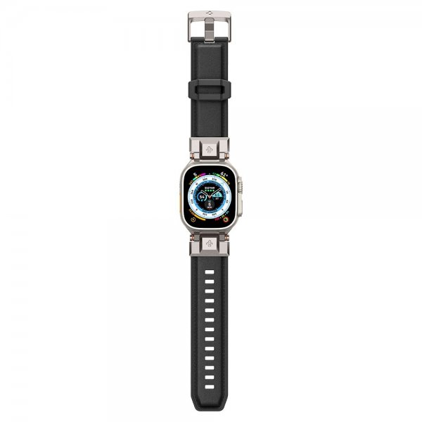 Spigen Apple Watch 44/45/46mm/Ultra 49mm ranneke DuraPro Armor PU musta