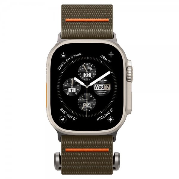 Spigen Apple Watch 44/45/46mm/Ultra 49mm ranneke DuraPro Flex Khaki