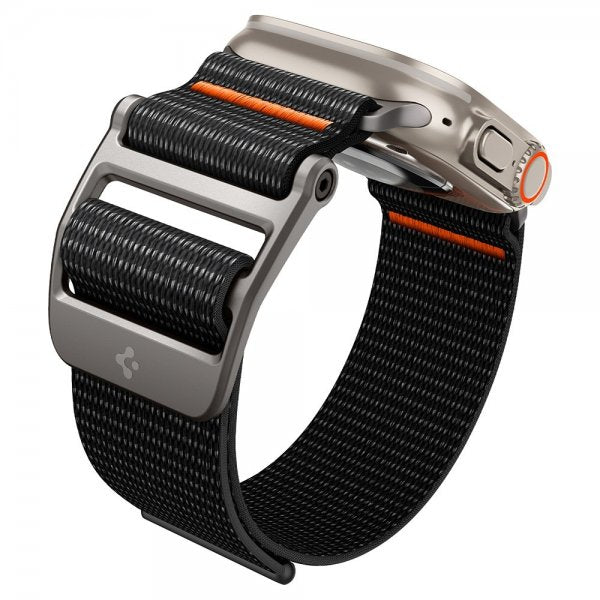 Spigen Apple Watch 44/45/46mm/Ultra 49mm ranneke DuraPro Flex Musta