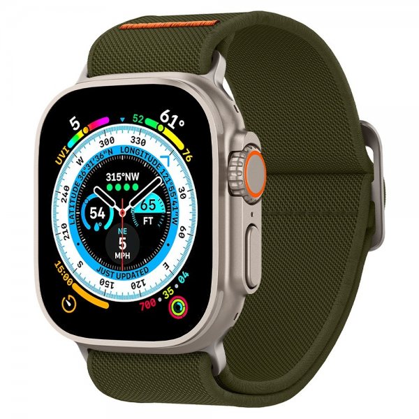 Spigen Apple Watch 44/45/46mm/Ultra 49mm ranneke Lite Fit Ultra Khaki