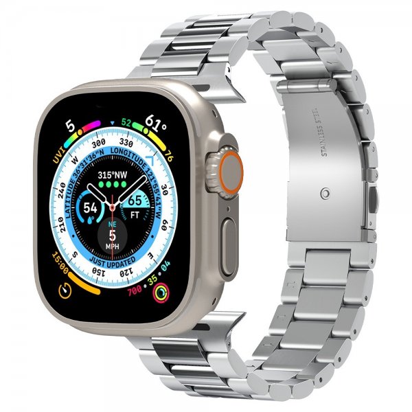 Spigen Apple Watch 44/45/46mm/Ultra 49mm ranneke Modern Fit 316L Silver