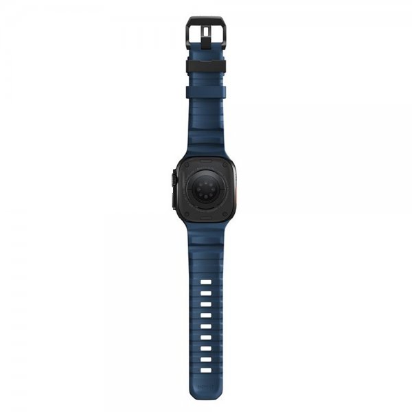 Nomad Apple Watch 44/45/46mm/Ultra 49mm ranneke Rocky Point Musta Atlantic