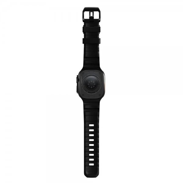 Nomad Apple Watch 44/45/46mm/Ultra 49mm ranneke Rocky Point musta Carbon Black