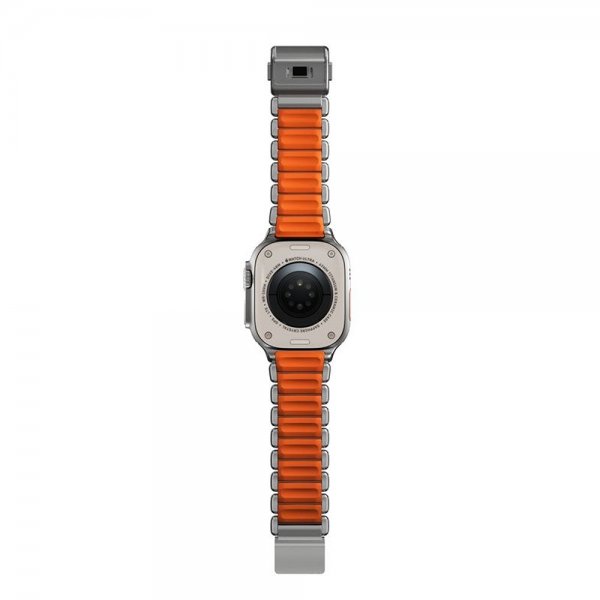 Nomad Apple Watch 44/45/46mm/Ultra 49mm ranneke Stratos Band Natural Ultra Orange