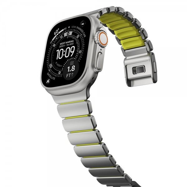 Nomad Apple Watch 44/45/46mm/Ultra 49mm ranneke Stratos Band Natural Volt