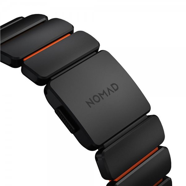 Nomad Apple Watch 44/45/46mm/Ultra 49mm ranneke Stratos Band, musta