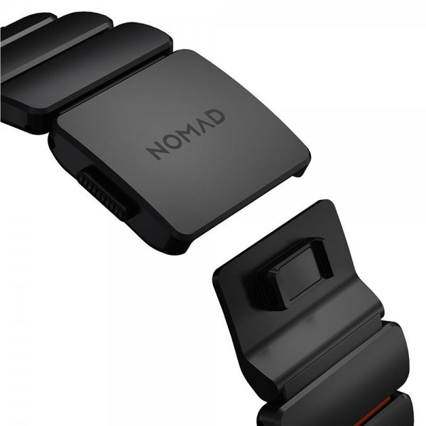 Nomad Apple Watch 44/45/46mm/Ultra 49mm ranneke Stratos Band, musta