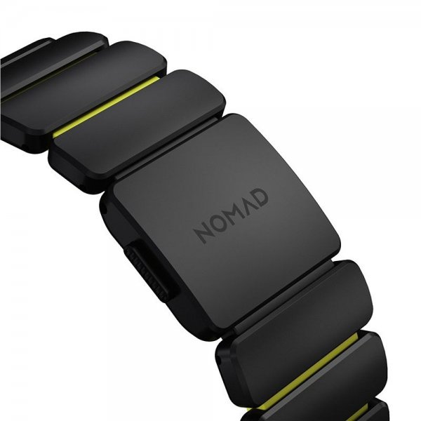 Nomad Apple Watch 44/45/46mm/Ultra 49mm ranneke Stratos Band Musta Volt