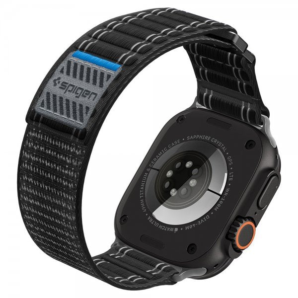 Spigen Apple Watch 44/45/46mm/Ultra 49mm ranneke WBF0 musta