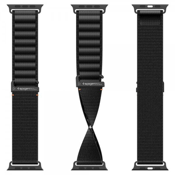 Spigen Apple Watch 44/45/46mm/Ultra 49mm ranneke WBF1 Musta