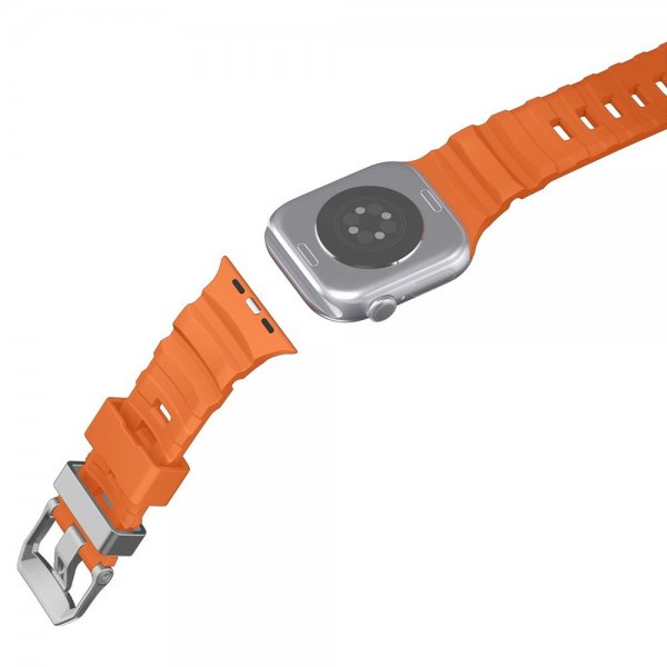 Spigen Apple Watch 44/45/46mm/Ultra 49mm ranneke WBS2, oranssi