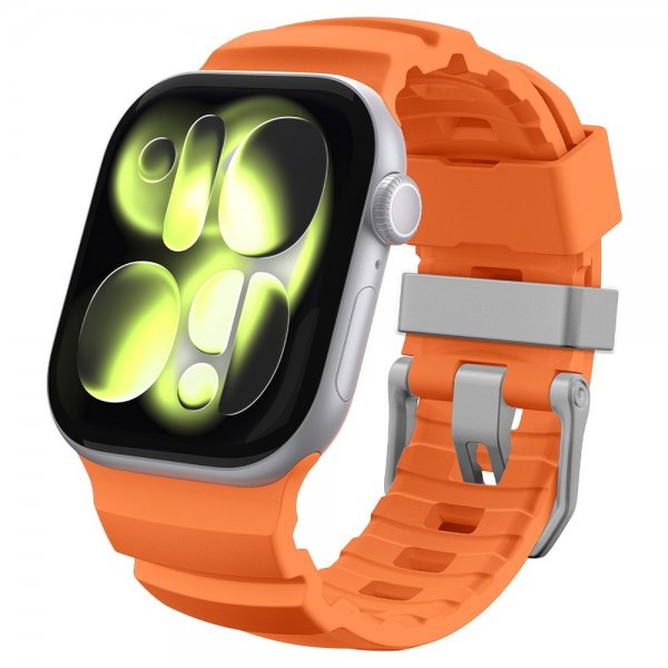 Spigen Apple Watch 44/45/46mm/Ultra 49mm ranneke WBS2, oranssi