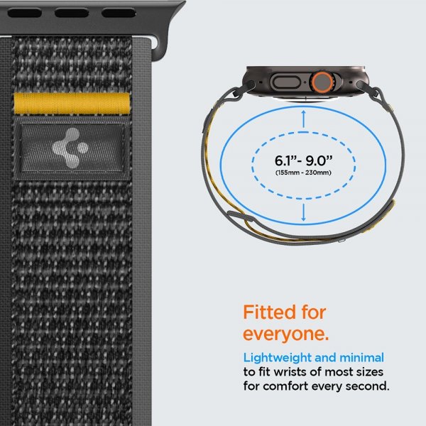 Spigen Apple Watch 44/45/46mm/Ultra 49mm ranneke Athlex Air Active Black