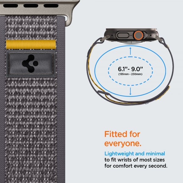 Spigen Apple Watch 44/45/46mm/Ultra 49mm ranneke Athlex Air Active Gray