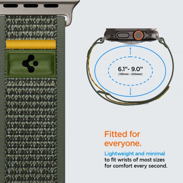 Spigen Apple Watch 44/45/46mm/Ultra 49mm ranneke Athlex Air Active Green