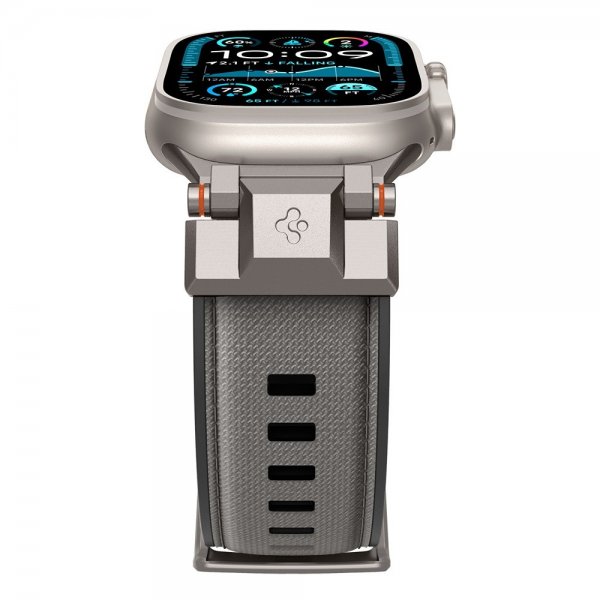 Spigen Apple Watch 44/45/46mm/Ultra 49mm ranneke DuraPro Armor Harmaa