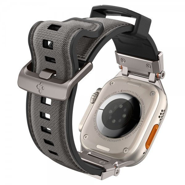 Spigen Apple Watch 44/45/46mm/Ultra 49mm ranneke DuraPro Armor Harmaa