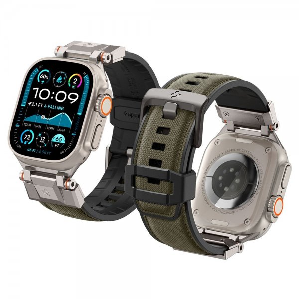 Spigen Apple Watch 44/45/46mm/Ultra 49mm ranneke DuraPro Armor Military Green