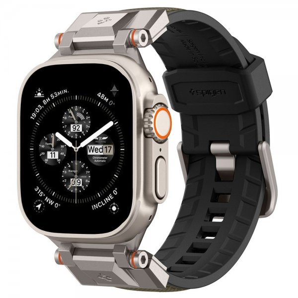 Spigen Apple Watch 44/45/46mm/Ultra 49mm ranneke DuraPro Armor Military Green