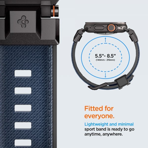 Spigen Apple Watch 44/45/46mm/Ultra 49mm ranneke DuraPro Armor Navy Blue