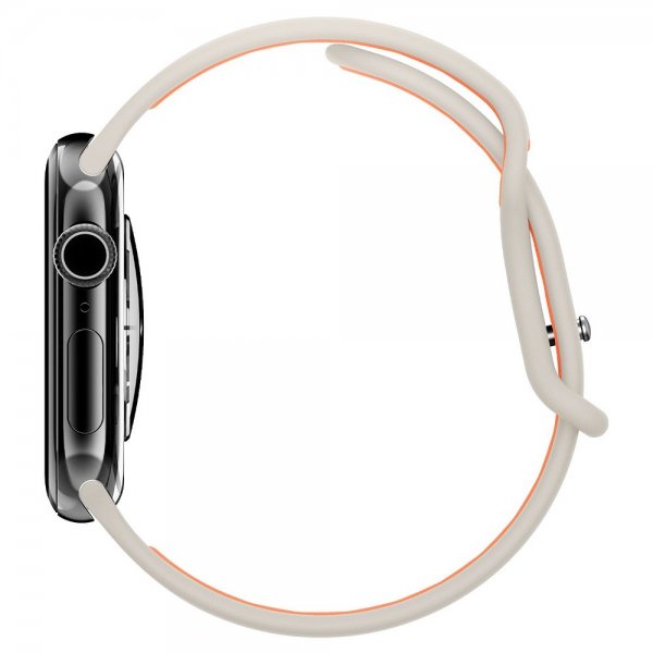 Spigen Apple Watch 44/45/46mm/Ultra 49mm ranneke Nano Pop Oranssi Beige