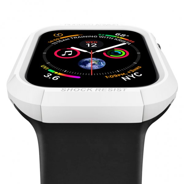 Spigen Apple Watch 44/45 mm Kuori Rugged Armor Valkoinen