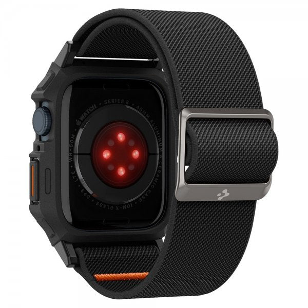 Spigen Apple Watch 45mm ranneke ja kuori Lite Fit Pro Matte Black