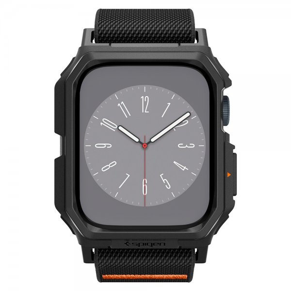 Spigen Apple Watch 45mm ranneke ja kuori Lite Fit Pro Matte Black