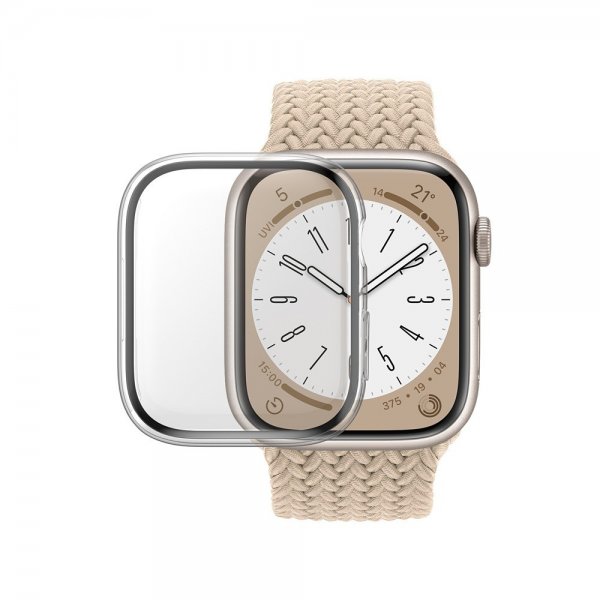 PanzerGlass Apple Watch 45mm Kuori näytönsuojalla Full Body Protector Läpinäkyvä