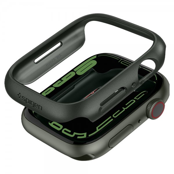 Spigen Apple Watch 45 mm kuori Thin Fit Military Green