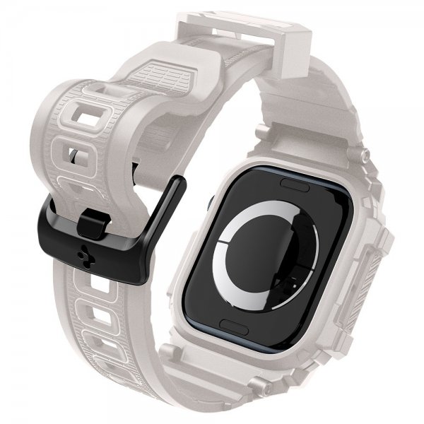 Spigen Apple Watch 46mm (Series 10/11) ranneke ja suojakuori Rugged Armor Pro Dune Beige