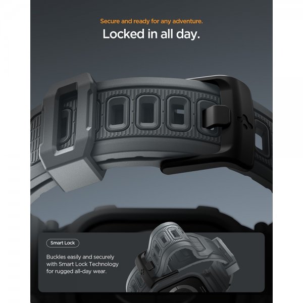 Spigen Apple Watch 46mm (Series 10/11) ranneke Rugged Armor Pro 2 Dark Gray