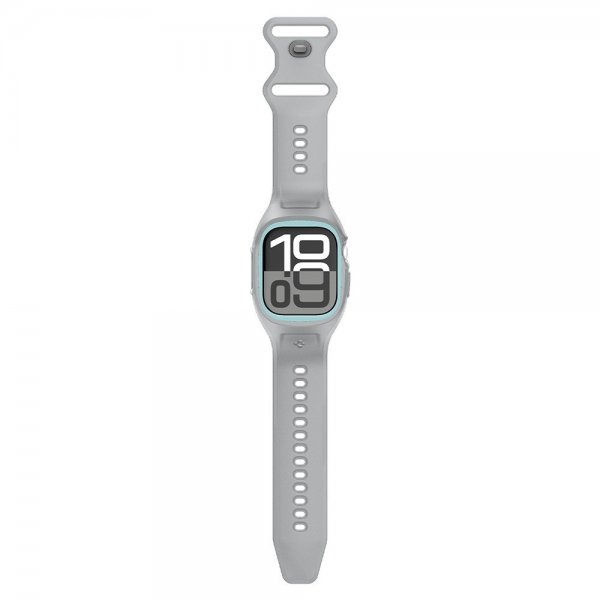 Spigen Apple Watch 46 mm (Series 10/11) Suojakuori ja ranneke Liquid Air Pro Harmaa