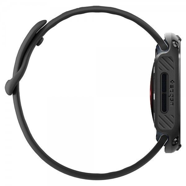Spigen Apple Watch 46mm (Series 10/11) kuori ja näytönsuoja Tough Armor musta