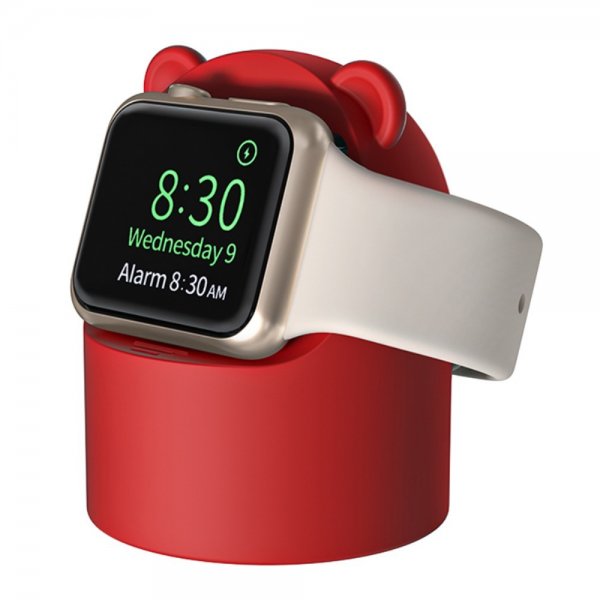Apple Watch -laturitelakka, karhu, punainen
