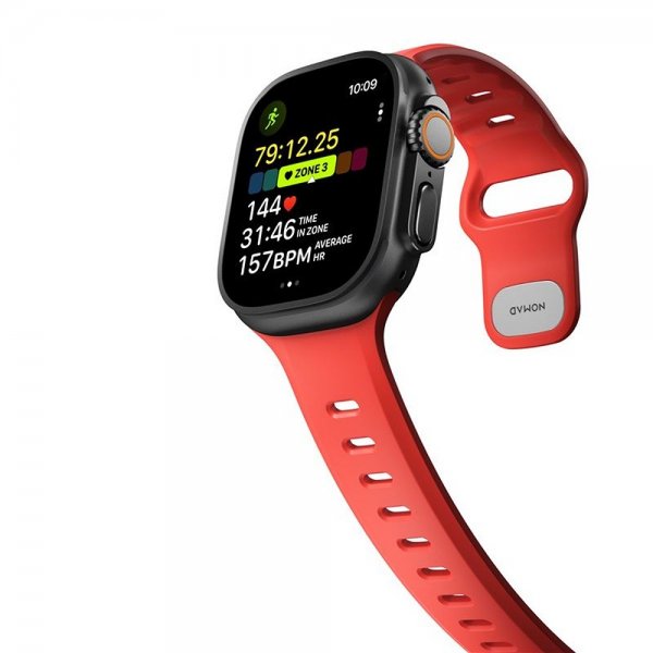 Nomad Apple Watch Ultra 49mm ranneke Tempo Band Crush
